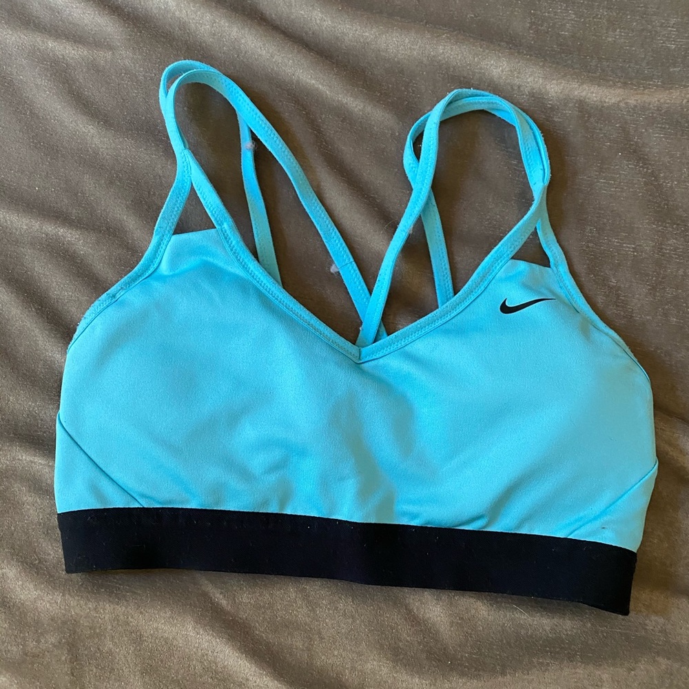 Light Blue Nike Sports Bra